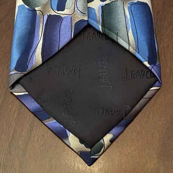 J. Garcia Wired Crossroads Collection Fifty Seven Blue Green Silk Made In China - Picture 2 of 9